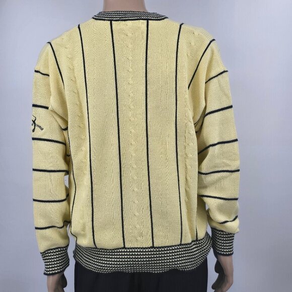 Aureus Vintage Myrtle West V-Neck Golf Sweater, Men's XL - Picture 3 of 11